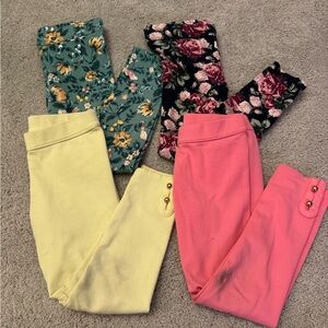 Lot of Four Janie and Jack pant leggings, size 6